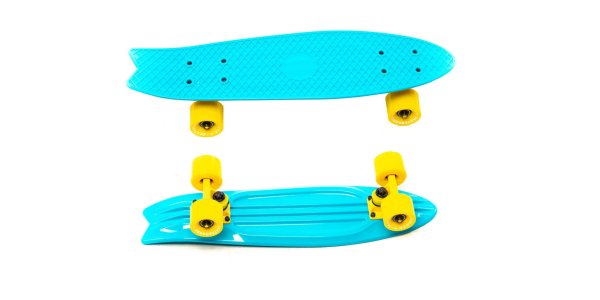 Скейтборд KROSTEK 22" пластик PC22 #11 / BLUE / YELOW